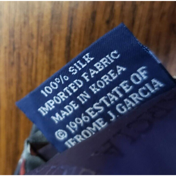 J.Garcia Men's Abstract Red Floral Silk Necktie Tree Collection 15 - Picture 5 of 6